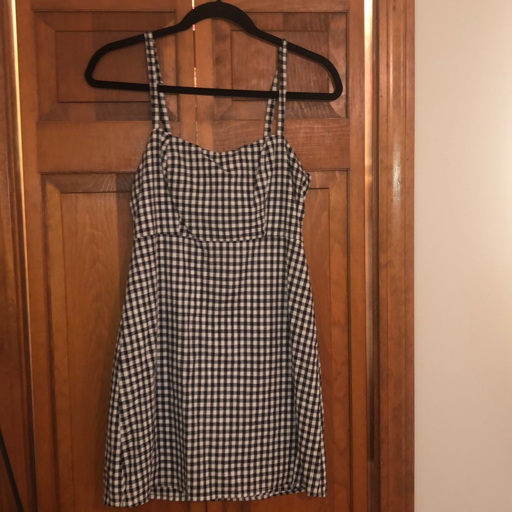 Gingham mini dress
